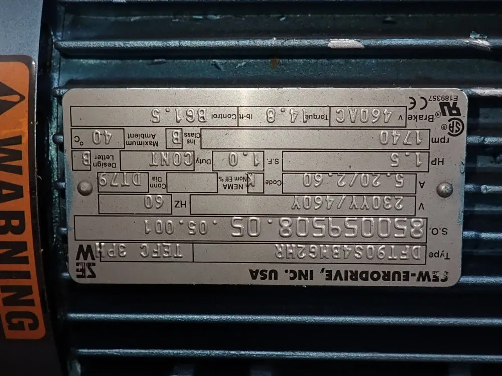 1.5 Hp Gear Drive - Rx57dt90s4bmg2hr