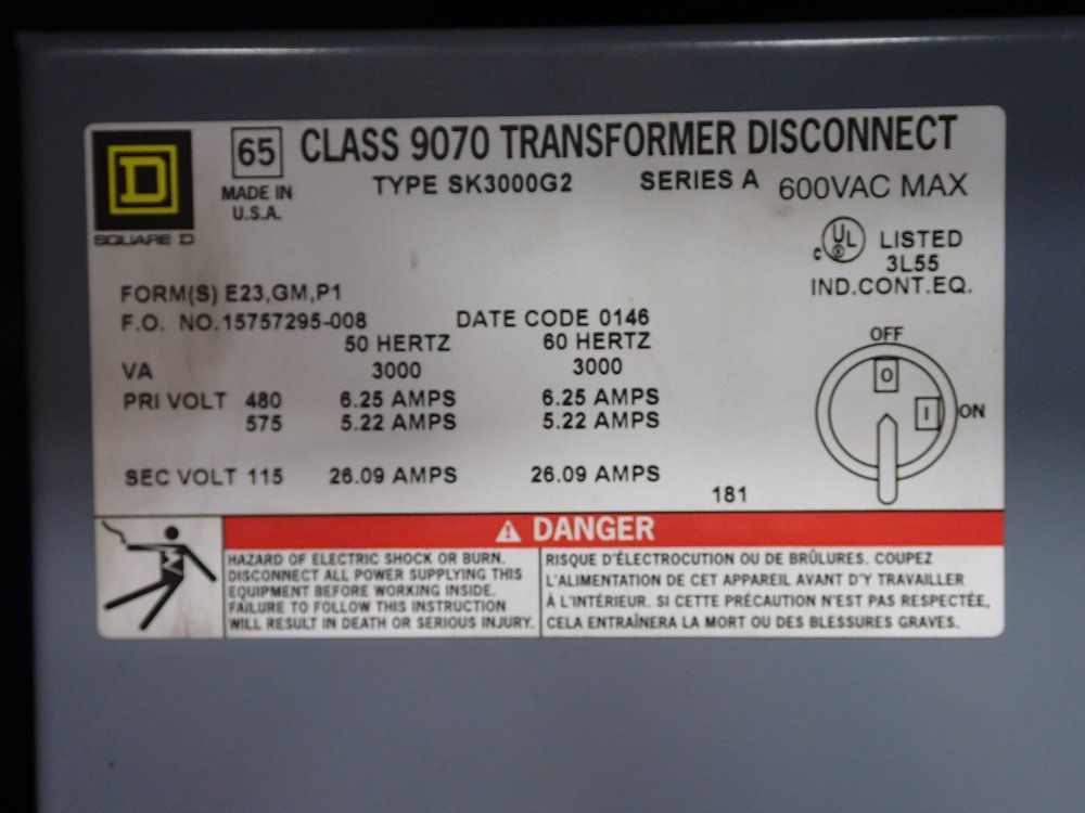 Square D Power Distribution Panel - Ecs-1104
