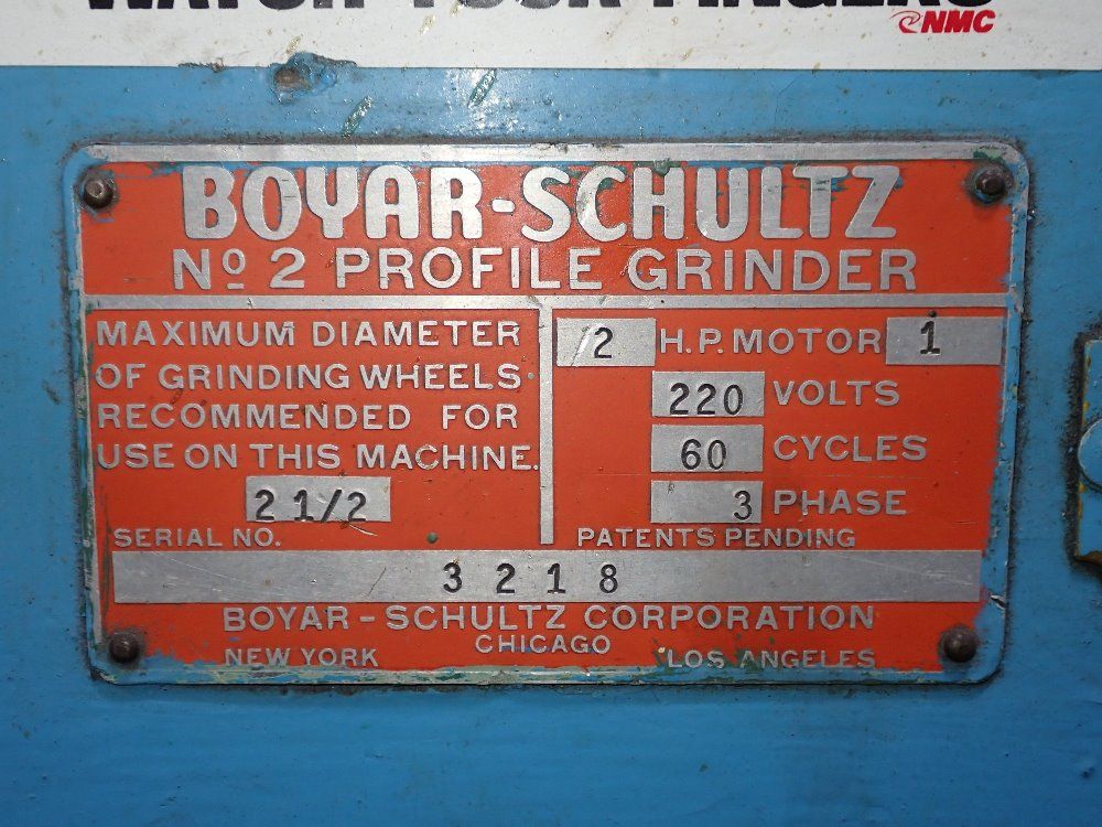 Boyar-schultz Profile Grinder - No.2