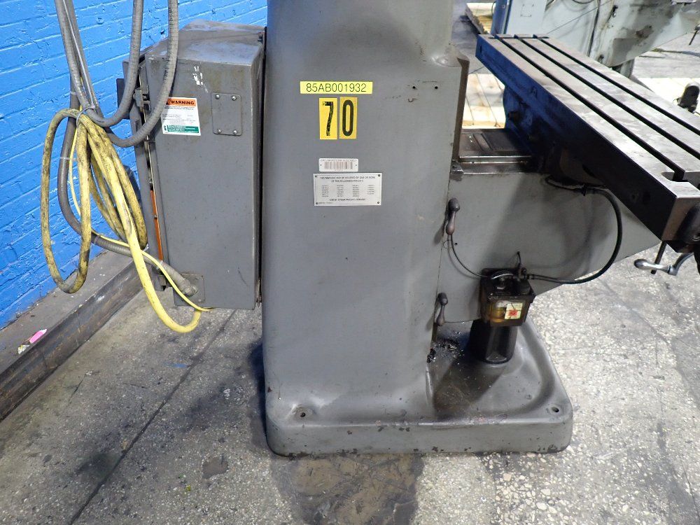 Bridgeport 42"x9" Vertical Mill