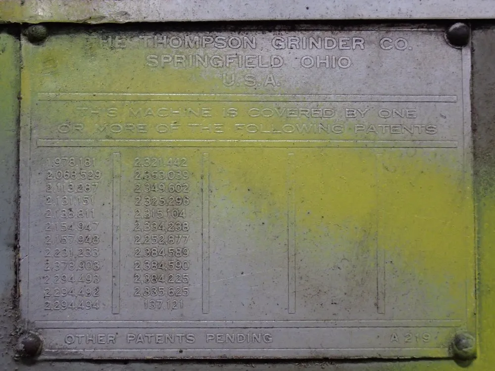 Thompson 18"x6" Surface Grinder