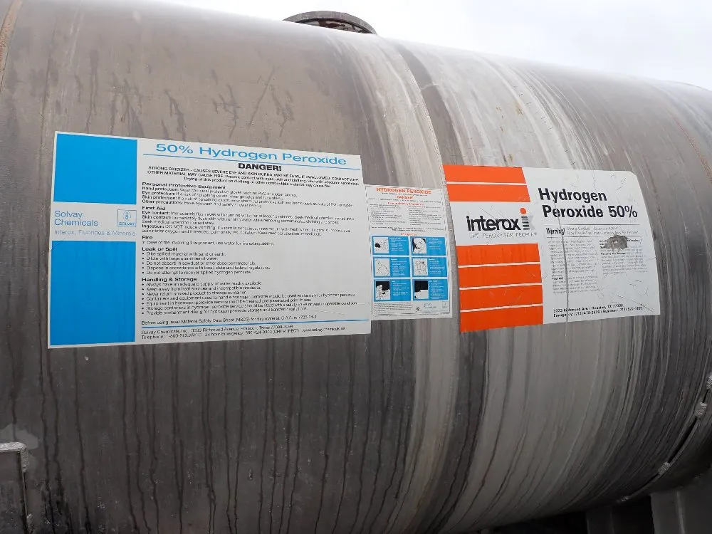 Interox 7000 Gal Aluminum Hydrogen Peroxide Tank - J-01080