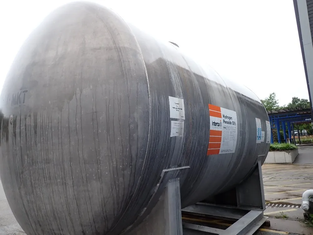 Interox 7000 Gal Aluminum Hydrogen Peroxide Tank - J-01080