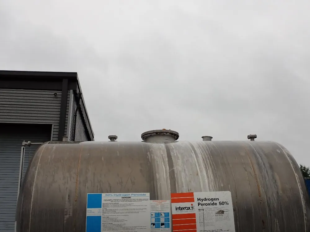 Interox 7000 Gal Aluminum Hydrogen Peroxide Tank - J-01080