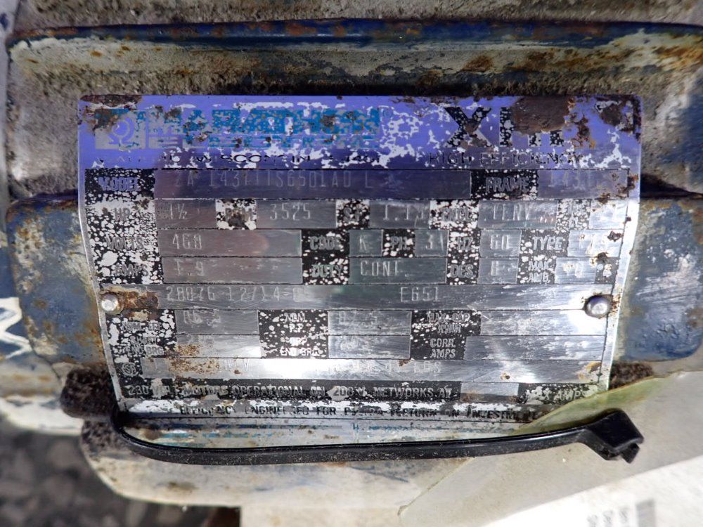 Marathon Electric 1 1/2 Hp Motor - Za143ttts6501adl