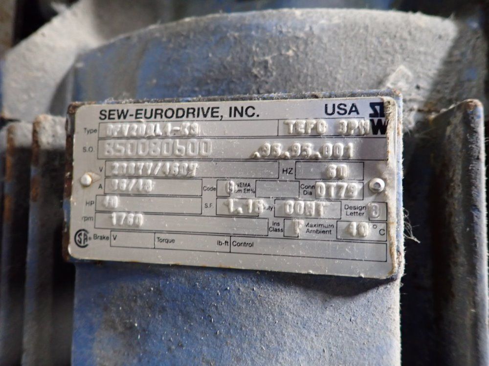 Sew Eurodrive 40 Hp Gear Drive - R920dv200l0-ks