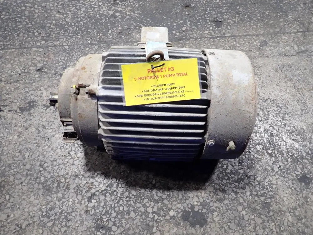 Marathon Electric 15 Hp Motor - 284tten6577