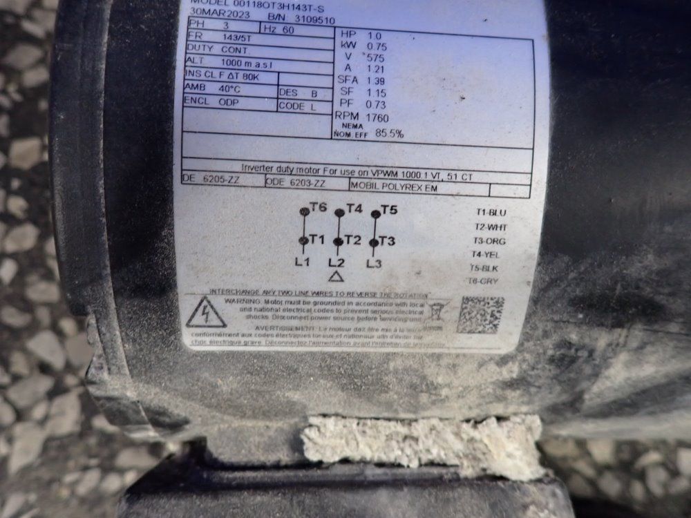 Weg 1 Hp Motor - 00118ot3h143t-s