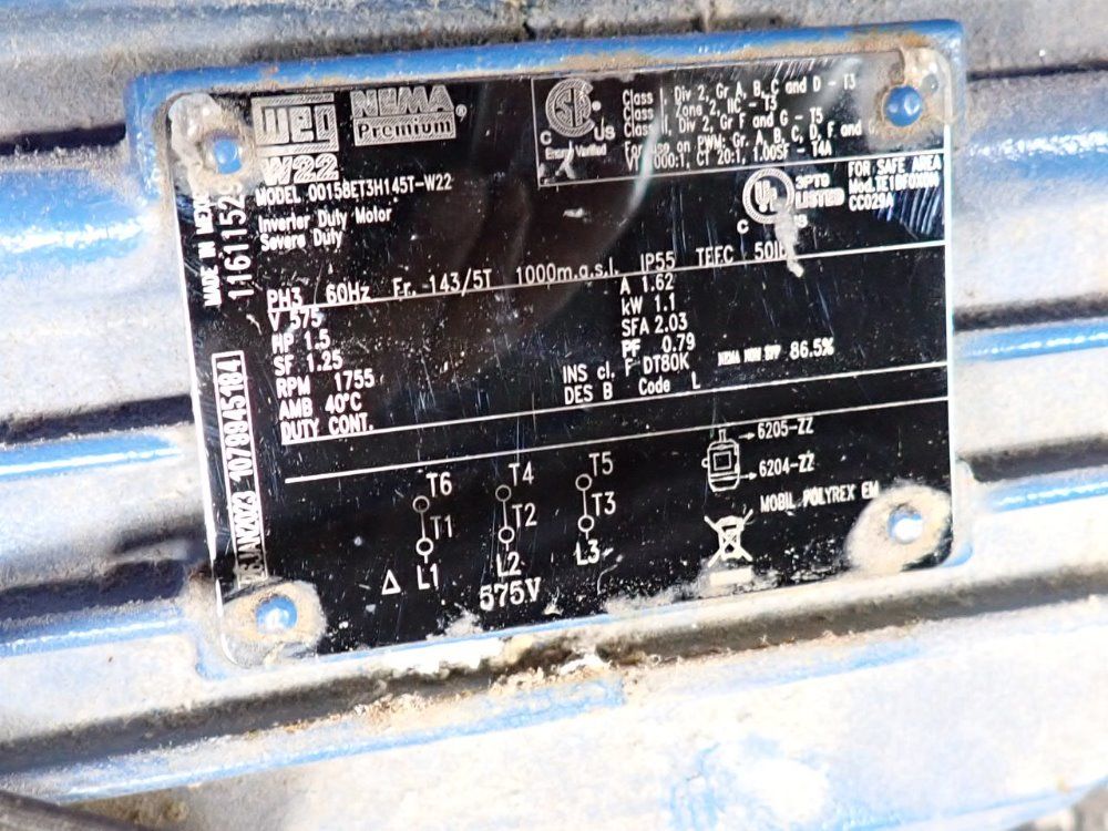 Weg 1.5 Hp Motor - 00158et3h145t-w22