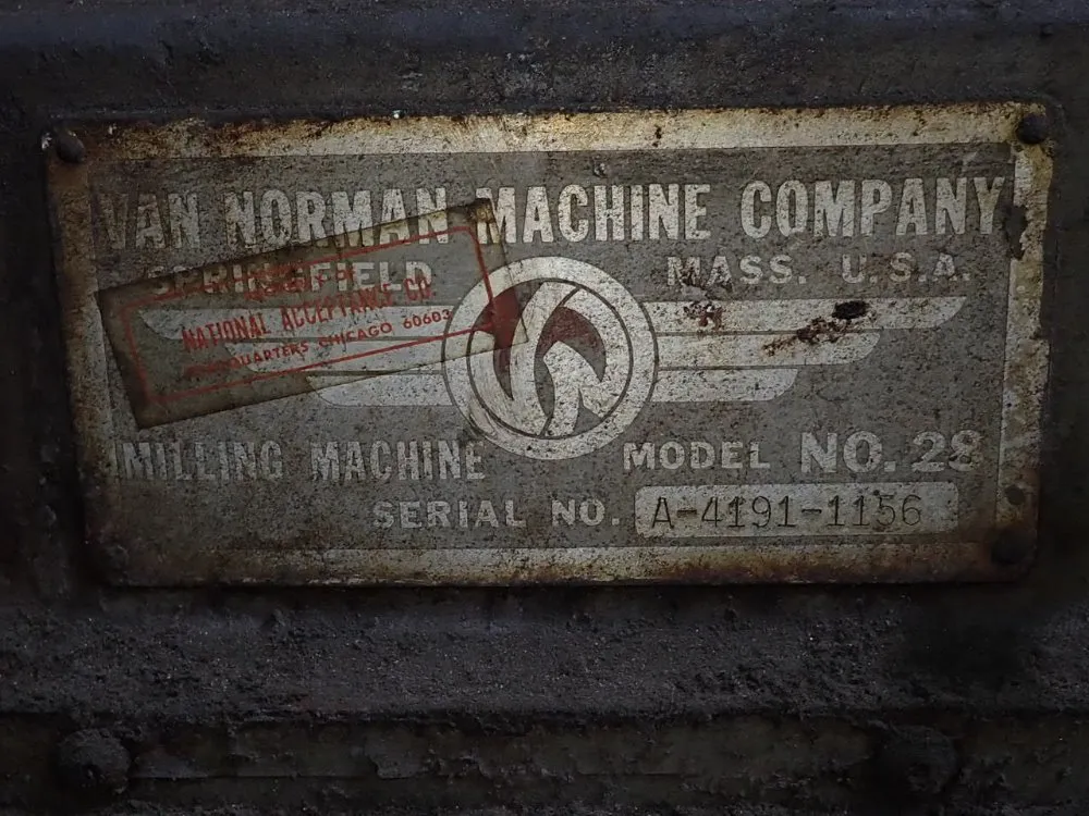 Van Norman Machine Company 78"x14" 28 Horizontal Mill - 28