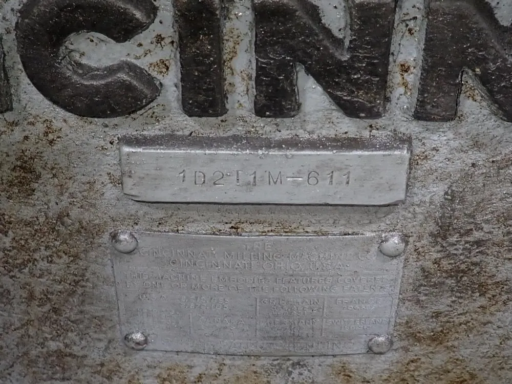 Cincinnati Milling Machine Co 36"x5" Tool Grinder