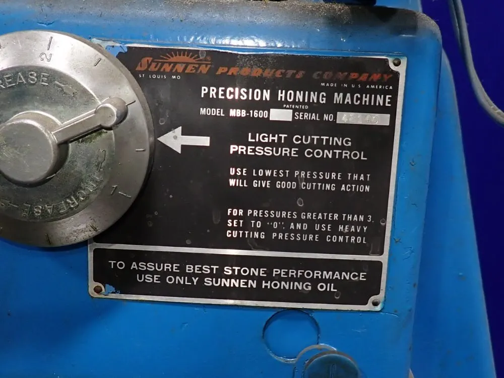 Sunnen Products Company Hone - Mbb-1600