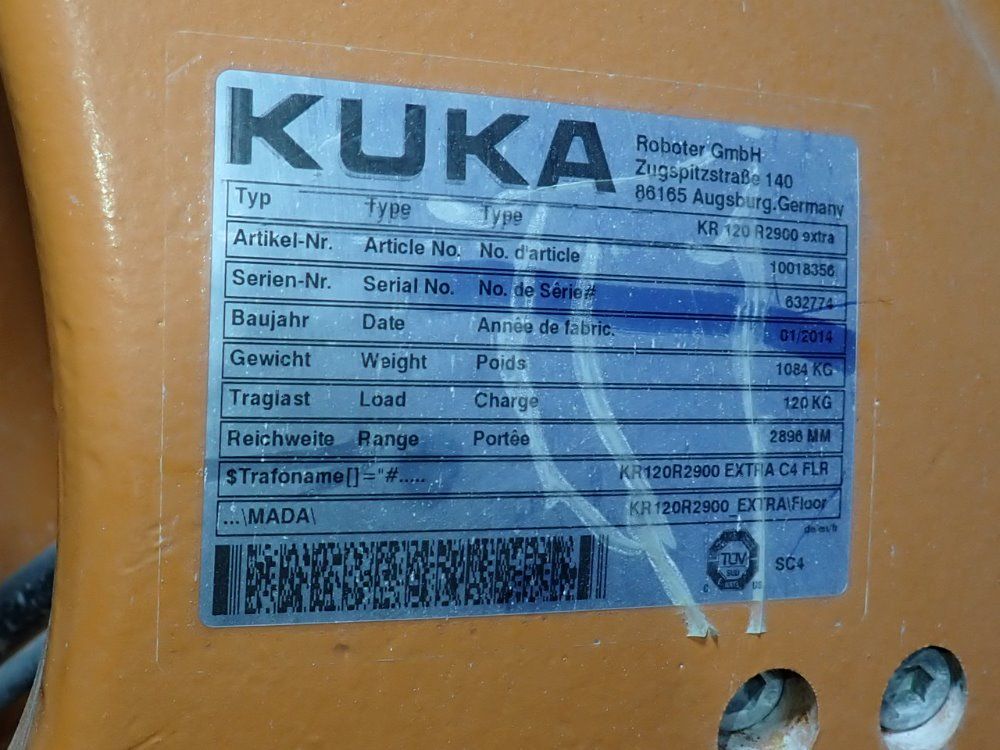 Kuka 2014 Kuka Kr 120 R2900 Robot - Kr 120 R2900