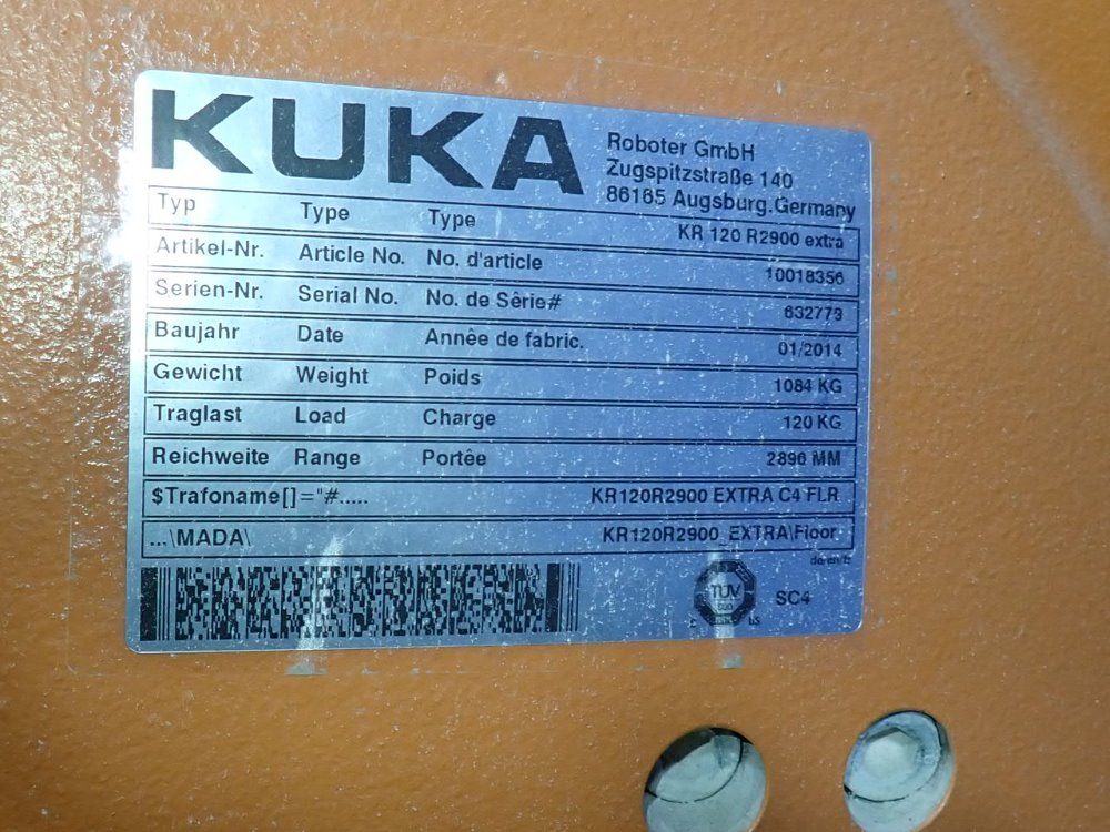 Kuka 2014 Kuka Kr 120 R2900 Robot - Kr 120 R2900