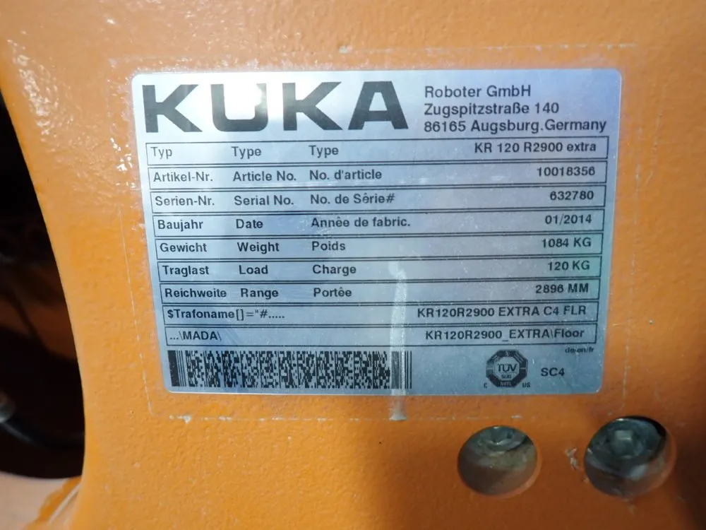 Kuka 2014 Kuka Kr 120 R2900 Robot - Kr 120 R2900