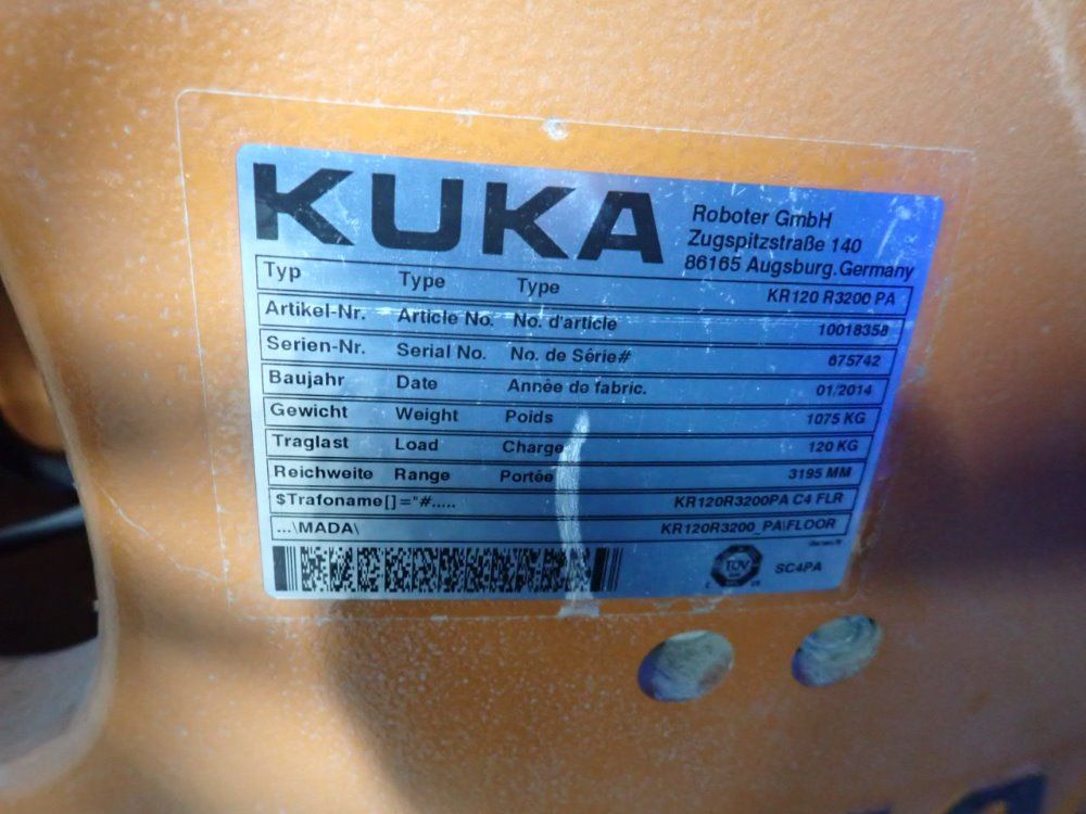 Kuka 2014 Kuka Kr 120 R3200 Pa Robot