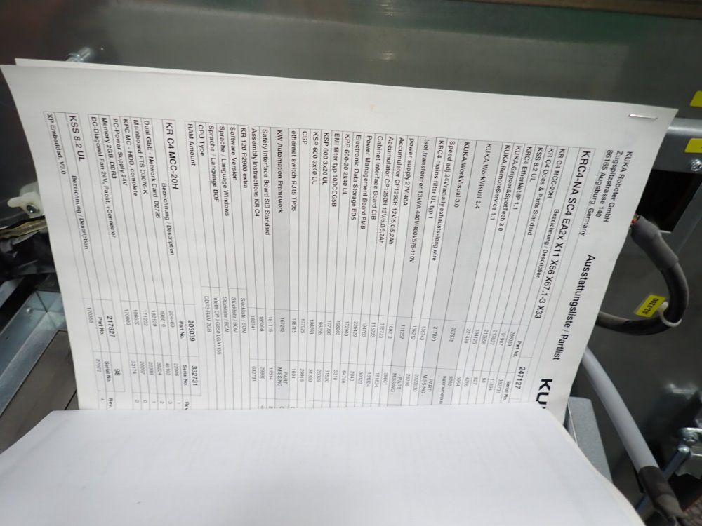 Kuka 2014 Kuka Kr 120 R3200 Pa Robot - Kr 120 R3200 Pa