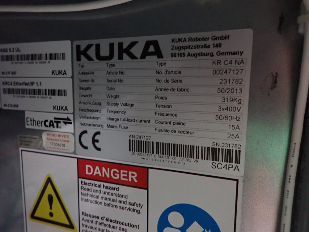 Kuka 2014 Kuka Kr 120 R3200 Pa Robot - Kr 120 R3200 Pa