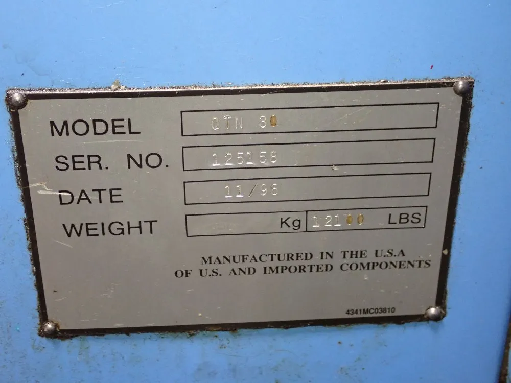 Mazak Cnc Lathe - Qtn 30