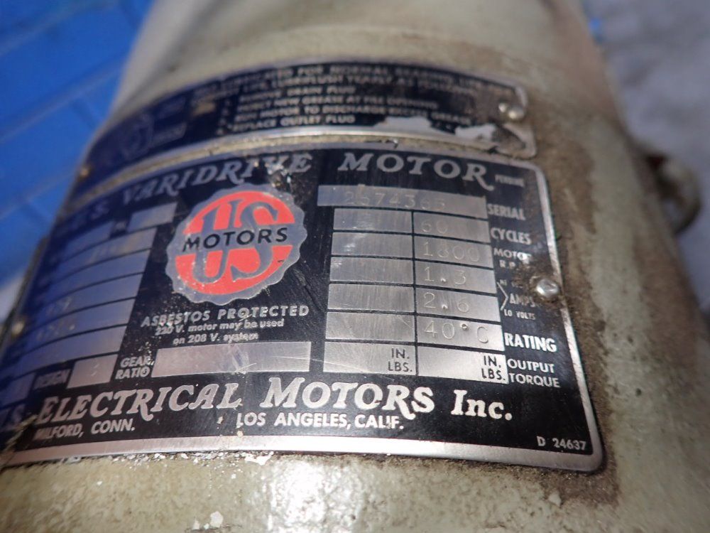 Us Motors 1/2 Hp Gear Drive