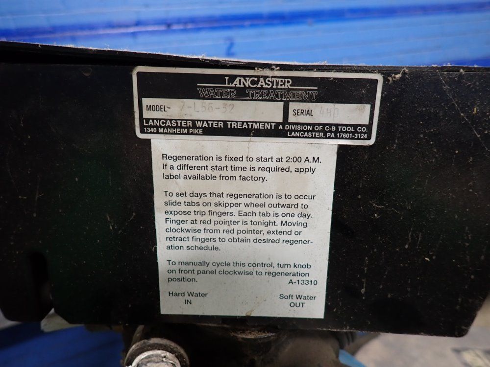 Lancaster 59"x10" Water Softener - 7-l56-32