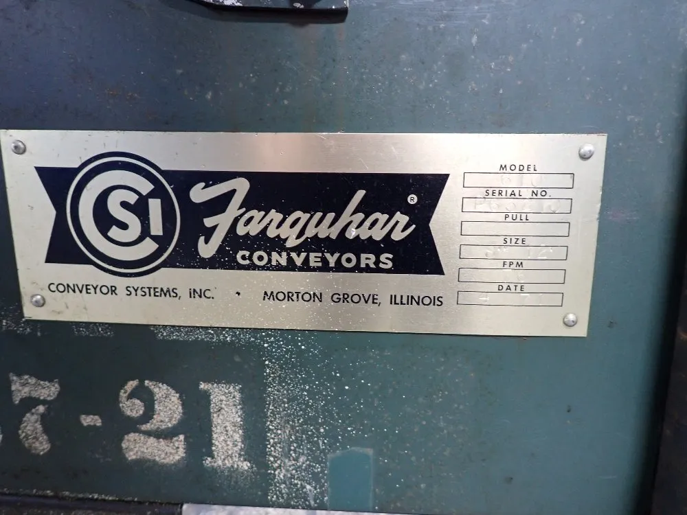 Farquhar Conveyor 2 Hp Belt Conveyor - 610