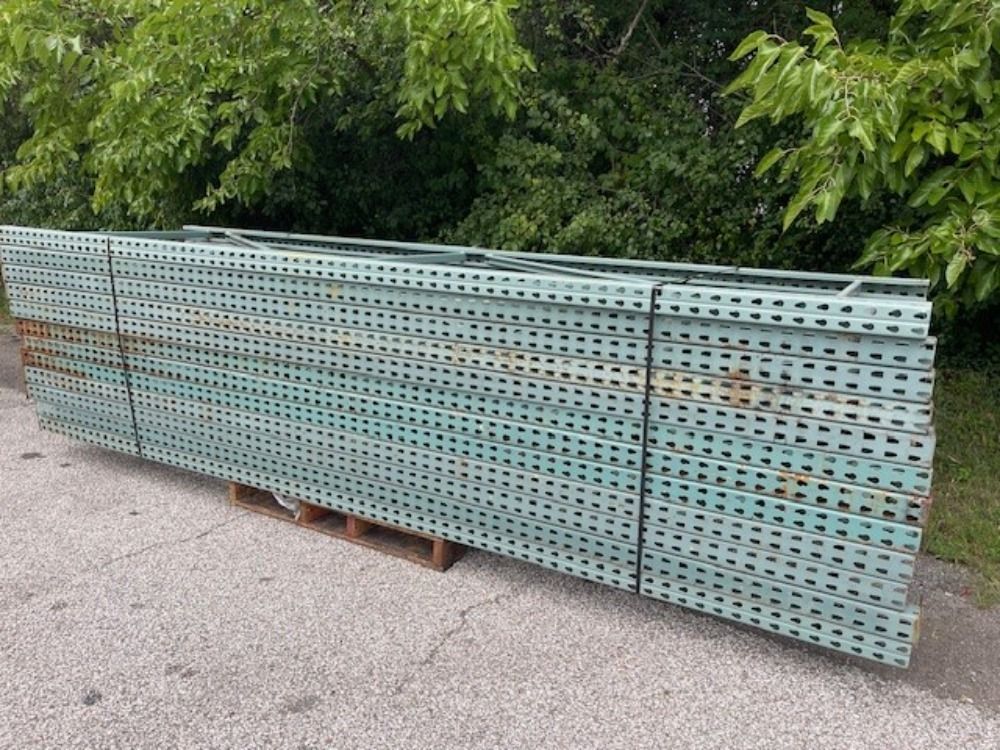 42" X 144" Pallet Racking Uprights - Tear Drop