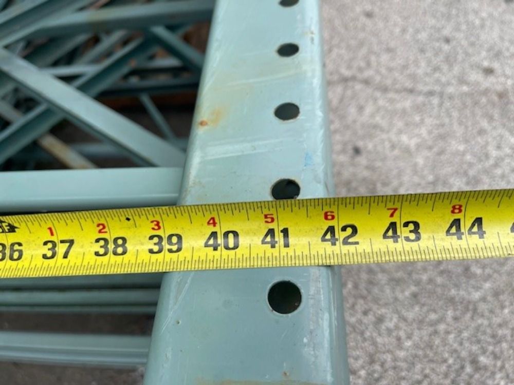 42" X 144" Pallet Racking Uprights - Tear Drop
