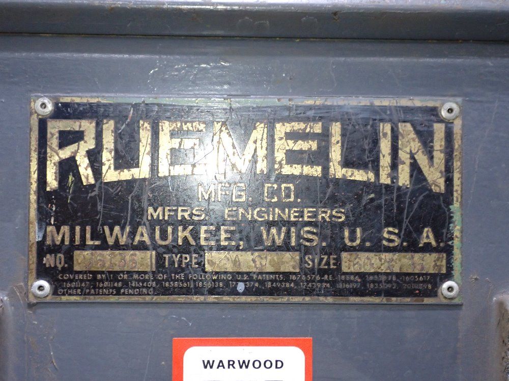 Ruemelin 36" X 60" Blast Cabinet - Ag