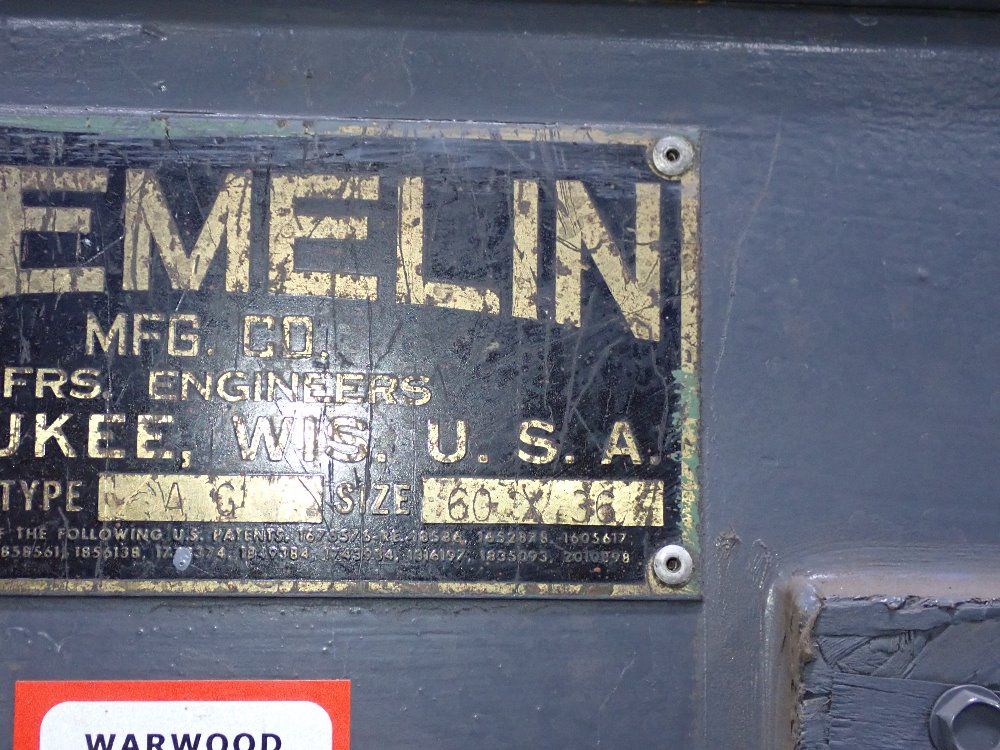 Ruemelin 36" X 60" Blast Cabinet - Ag