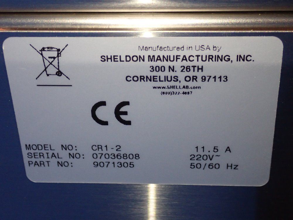 Sheldon Manufacturing Oven - Cr1-2