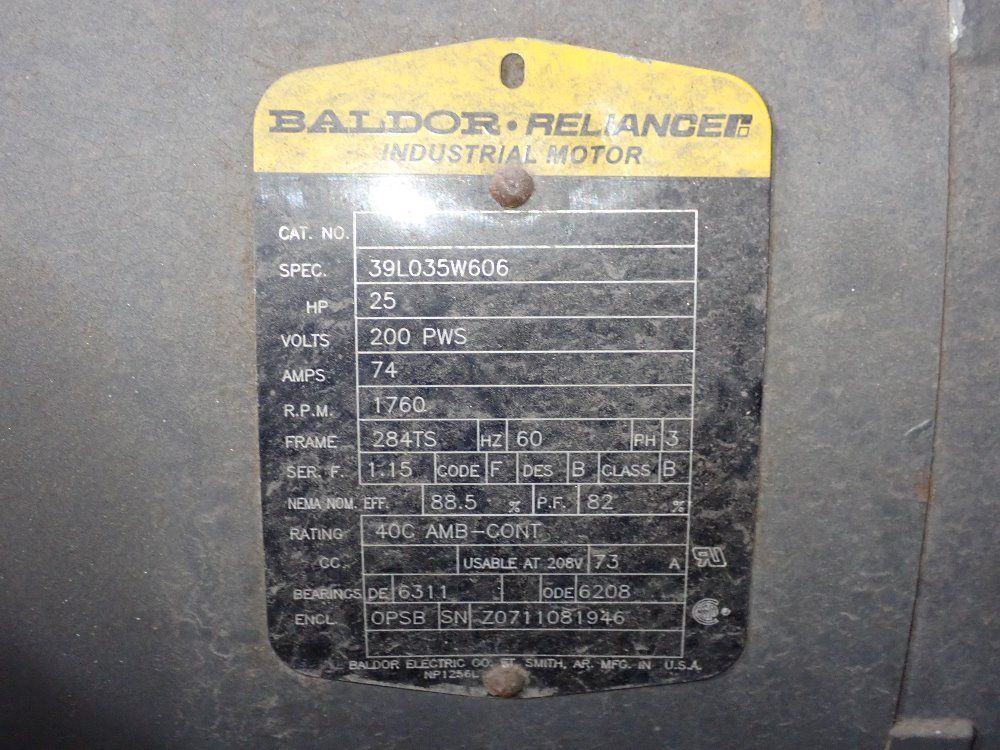 Curtis 25 Hp Air Compressor - Rs25a A-e B101