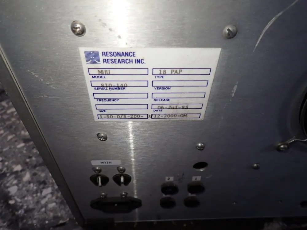 Resonance Research Inc Power Supply - Mhu