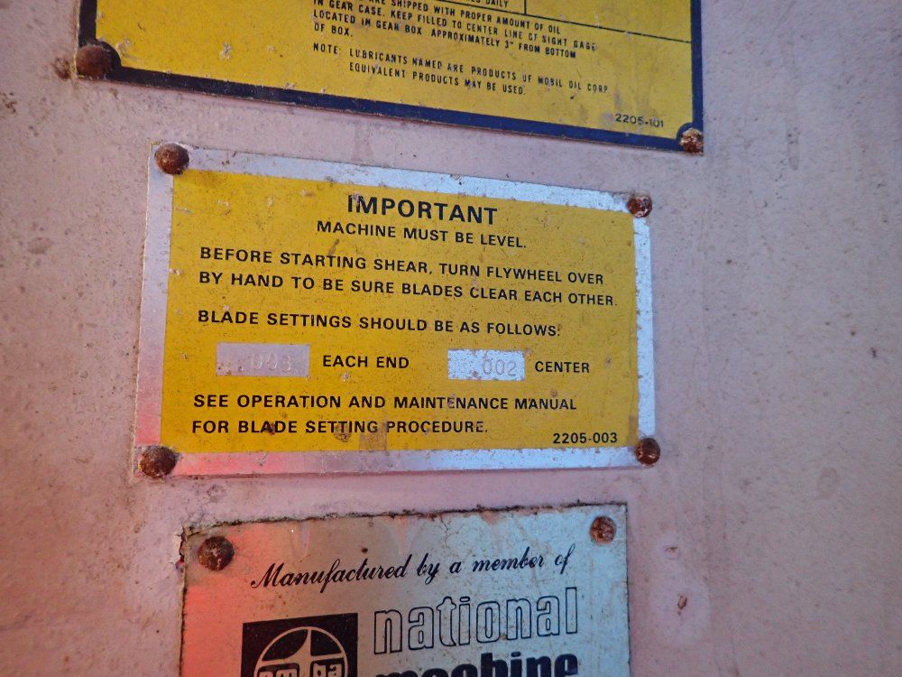 Wysong 72" 1472-p Shear - 1472-p