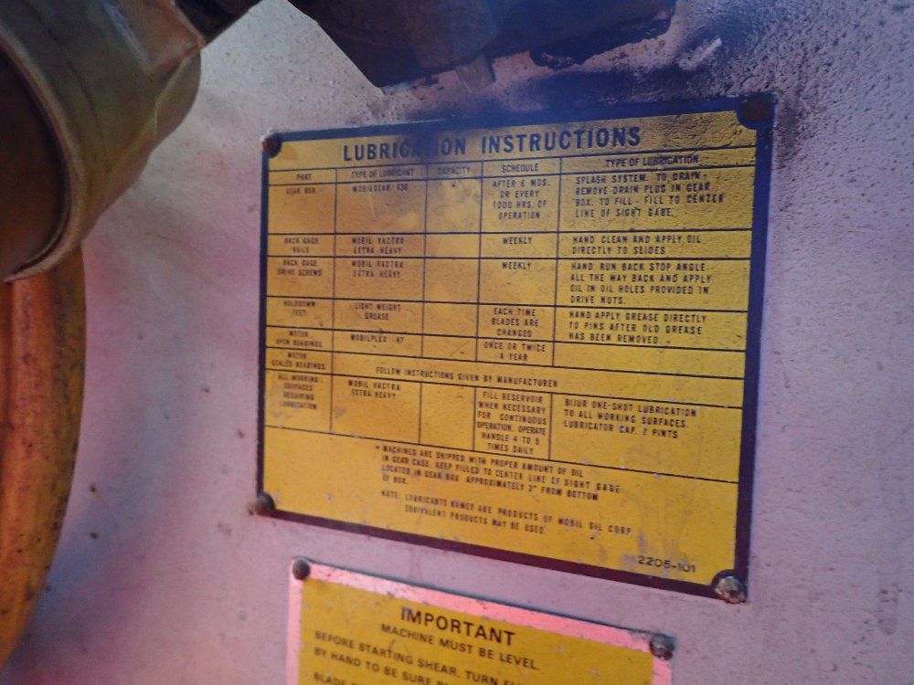 Wysong 72" 1472-p Shear - 1472-p