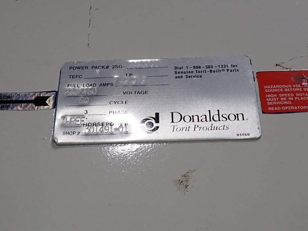 Donaldson 3 Hp Dust Collector - Dfo3-10