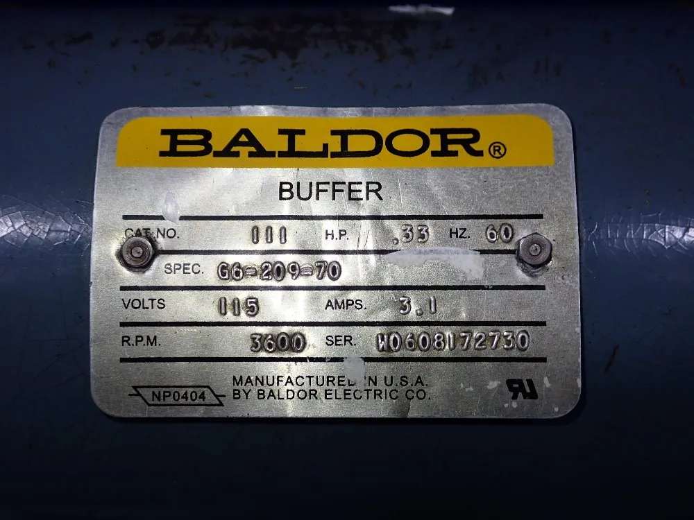 Baldor .33 Hp Buffer - 111