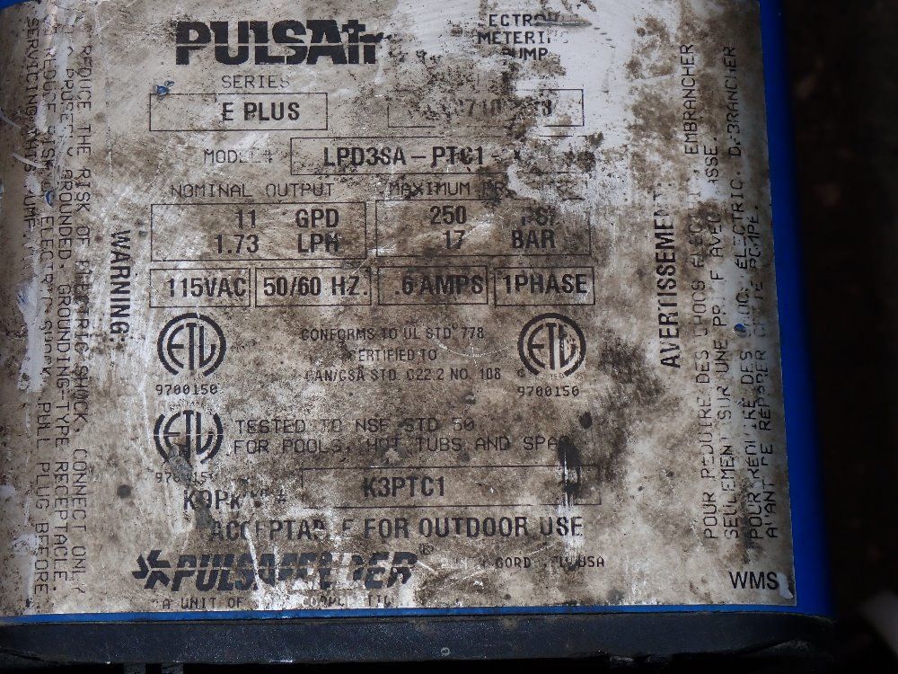 Pulsa Feeder 11gpd Extro Metering Pump - Lpd3saptc1xxx