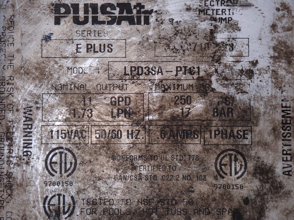 Pulsa Feeder 11gpd Extro Metering Pump - Lpd3saptc1xxx