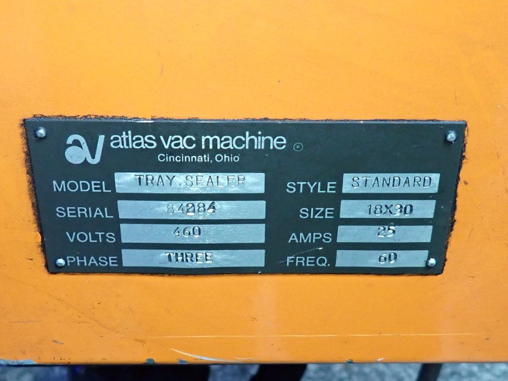 Atlas Vac Machine Tray Sealer