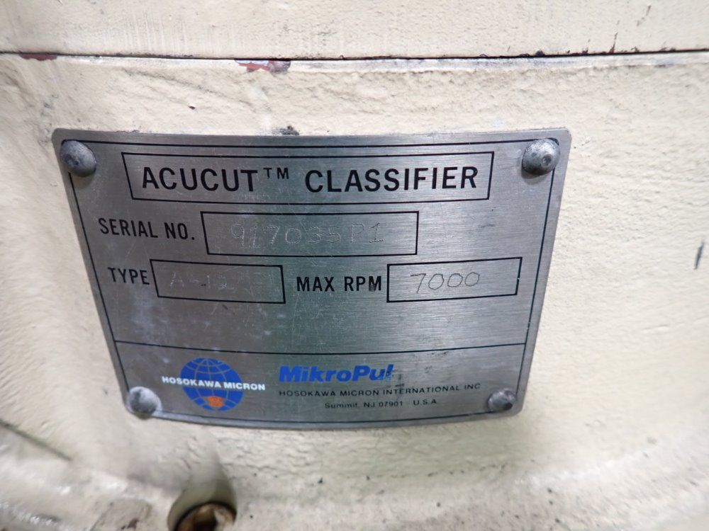 Hosokawa Micron International Inc Classifier - A-12