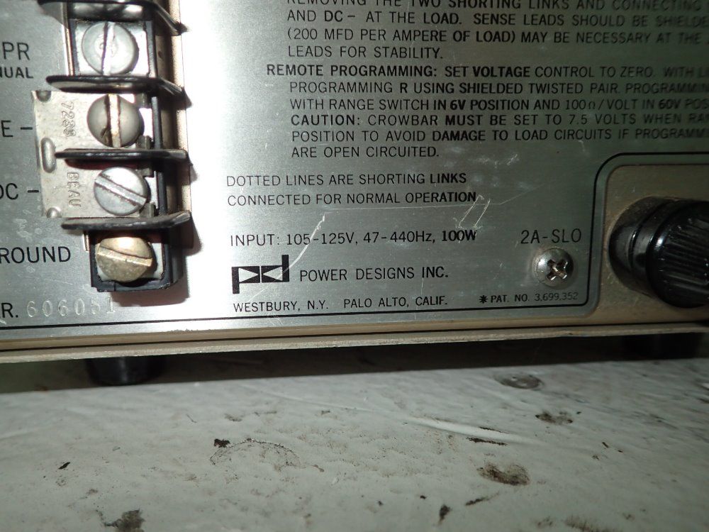 Power Design Inc 7-60 V Universal Power Source - 6050a