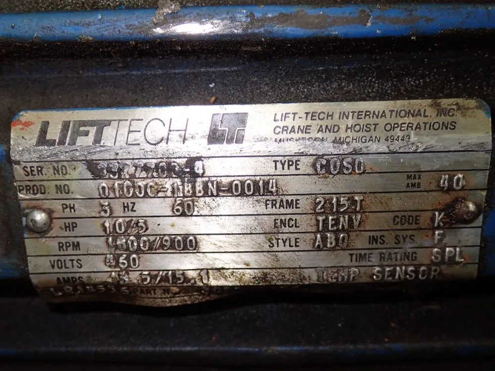 Lift Tech 10 Hp Motor