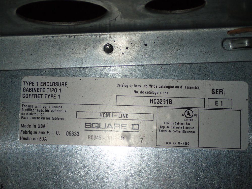 Square-d S/s Electrical Enclosure