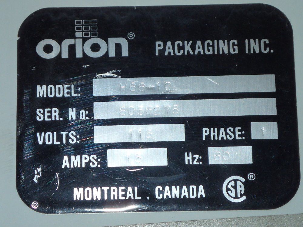 Orion Packaging Inc. Stretch Wrapper