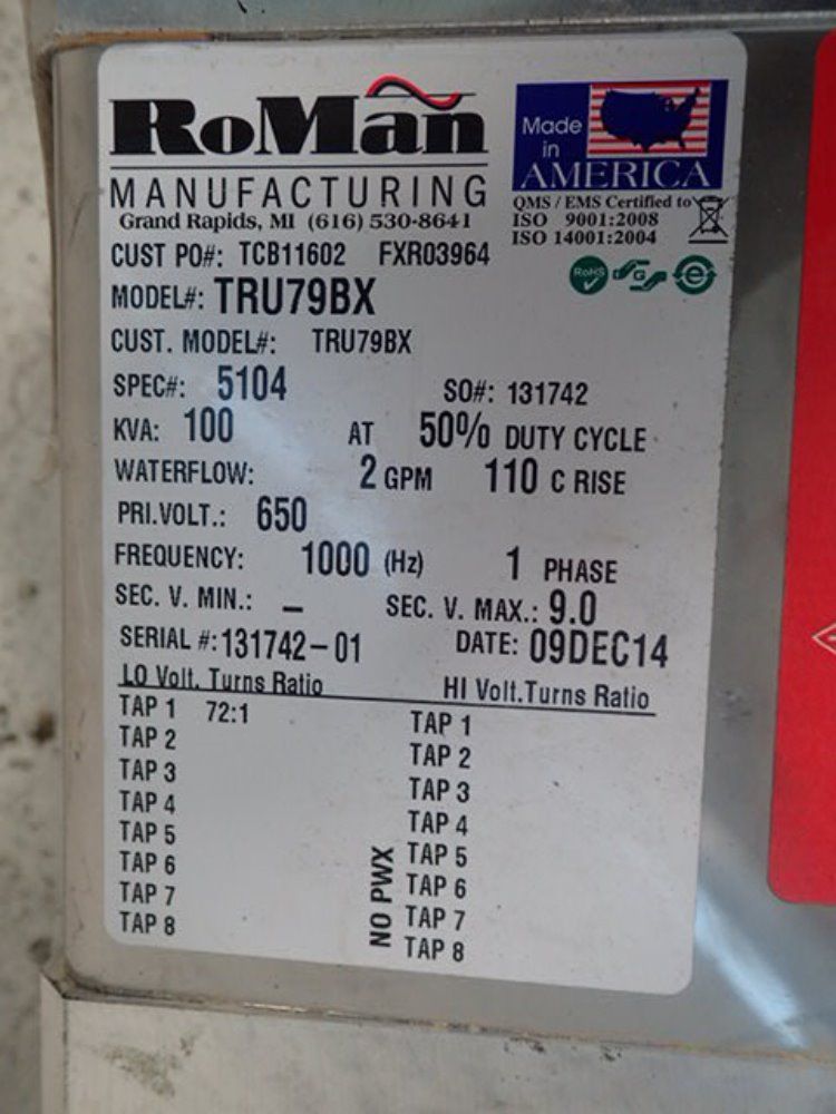Ro-man Welding Transformer