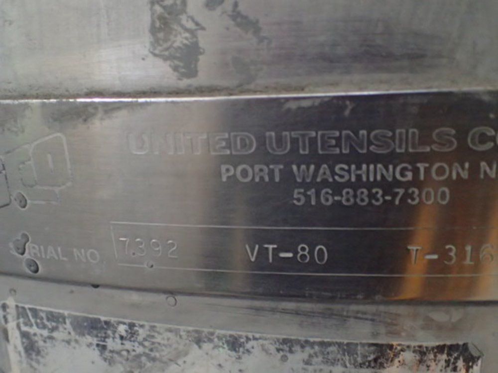 United Utensils Mill Tank