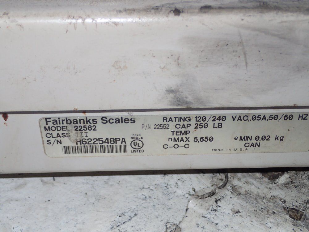 Fairbanks Scales Digital Scale/ball Transfer Table