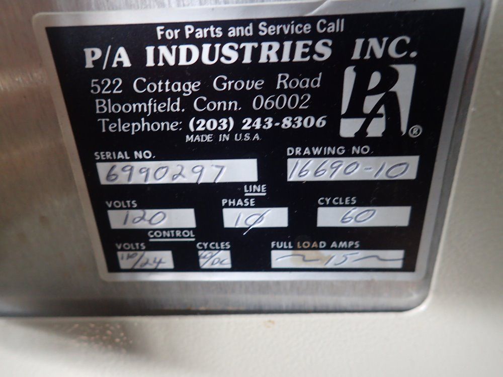 P/a Indusrties Servo Roll Feed