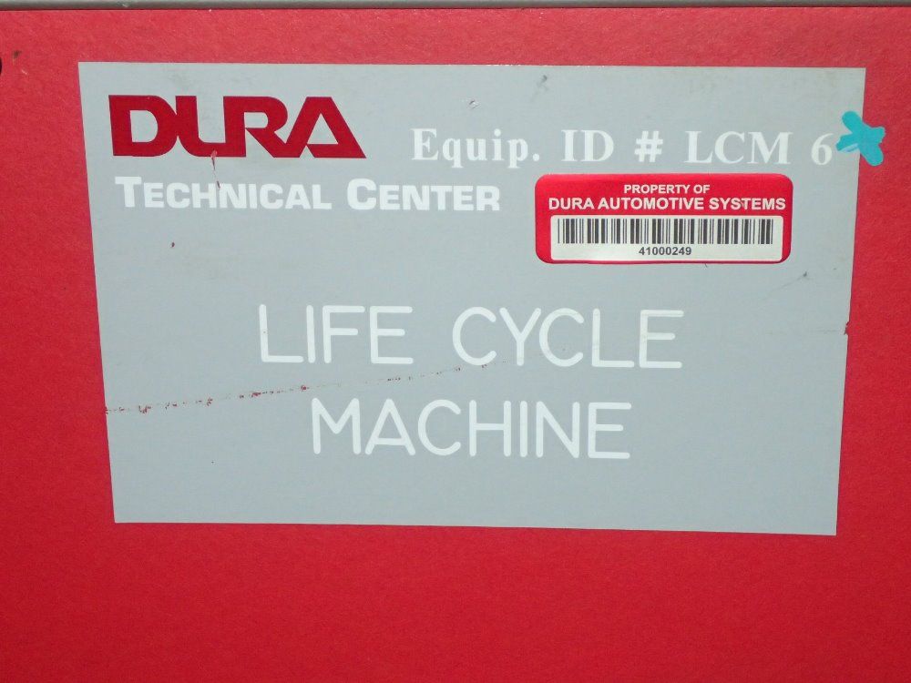 Dura Technical Center Life Cycle Testing Station